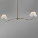 Maxim - 18102WTNAB - Two Light Pendant - Saxon - Natural Aged Brass