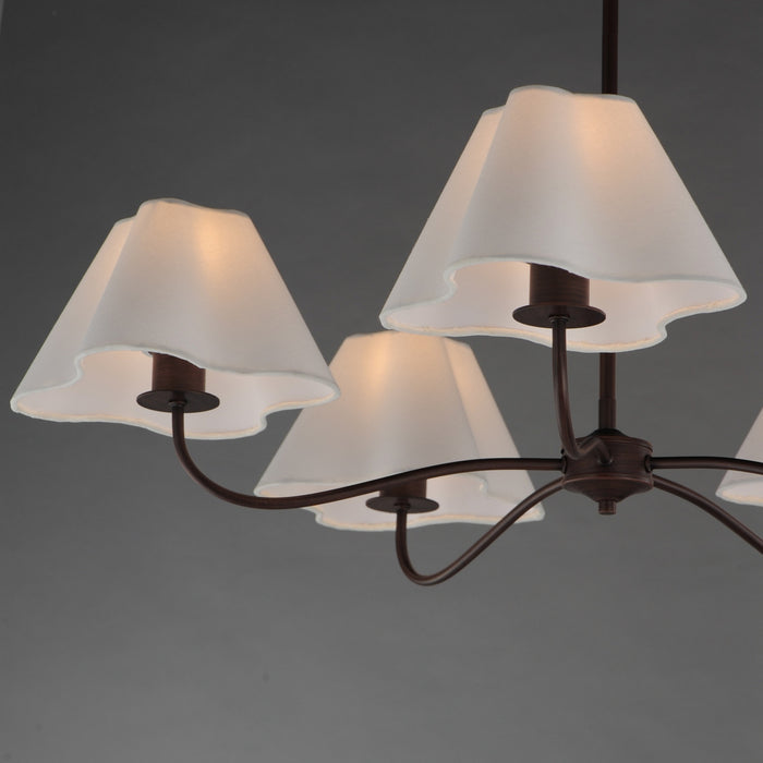 Maxim - 18105WTOI - Five Light Chandelier - Saxon - Oil Rubbed Bronze