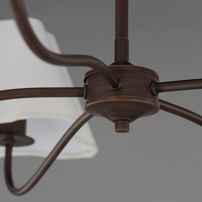 Maxim - 18105WTOI - Five Light Chandelier - Saxon - Oil Rubbed Bronze