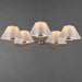 Maxim - 18105WTNAB - Five Light Chandelier - Saxon - Natural Aged Brass