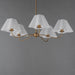 Maxim - 18105WTNAB - Five Light Chandelier - Saxon - Natural Aged Brass