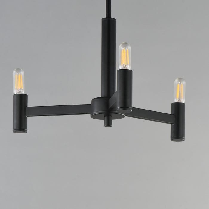 Maxim - 21363BK - Three Light Chandelier - Emana - Black