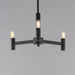 Maxim - 21363BK - Three Light Chandelier - Emana - Black