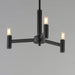 Maxim - 21363BK - Three Light Chandelier - Emana - Black