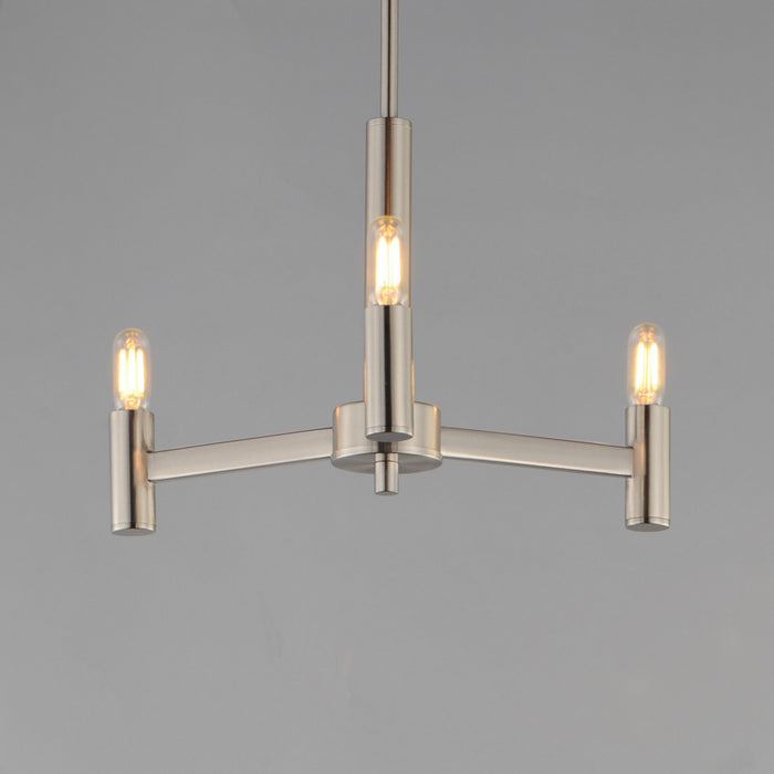 Maxim - 21363SN - Three Light Chandelier - Emana - Satin Nickel