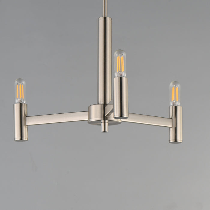 Maxim - 21363SN - Three Light Chandelier - Emana - Satin Nickel