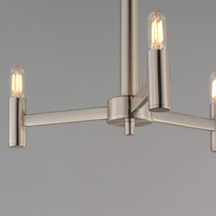 Maxim - 21363SN - Three Light Chandelier - Emana - Satin Nickel
