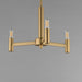 Maxim - 21363NAB - Three Light Chandelier - Emana - Natural Aged Brass