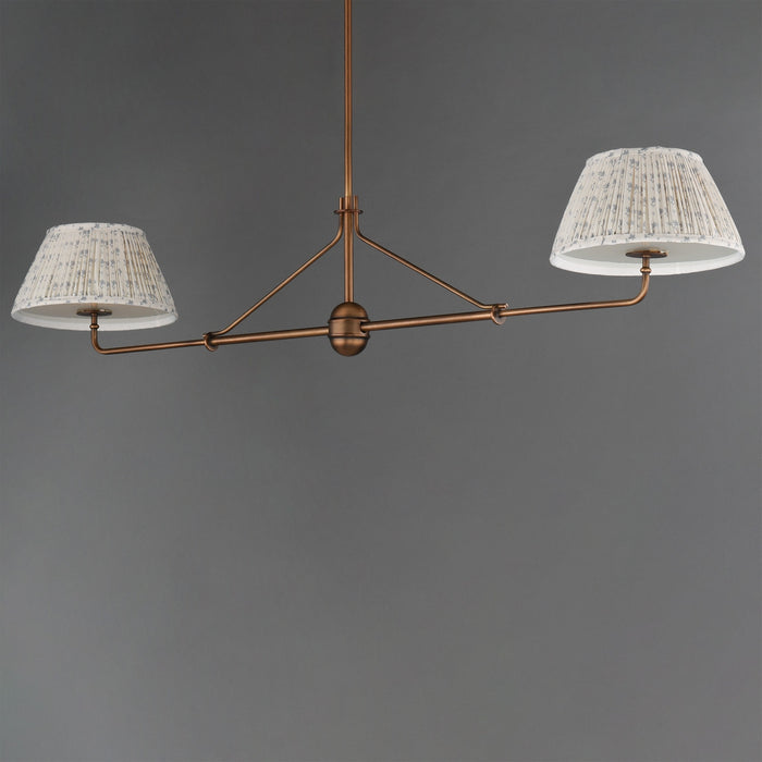 Maxim - 18412BWWBR - Two Light Pendant - Dunbridge - Weathered Brass
