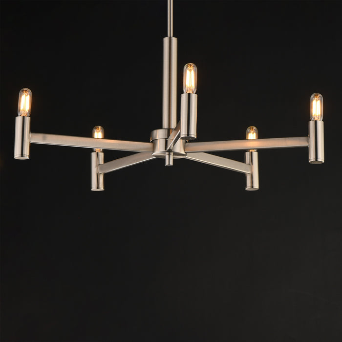 Maxim - 21365SN - Five Light Chandelier - Emana - Satin Nickel