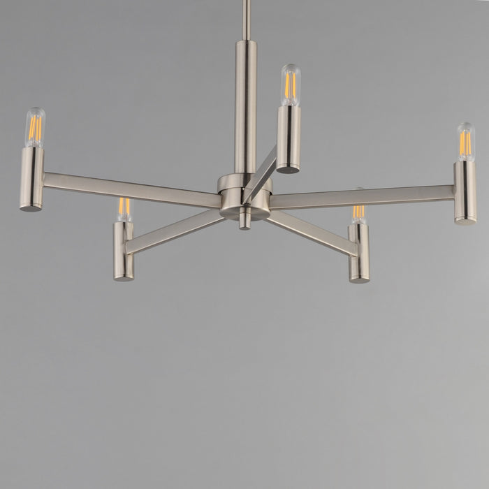 Maxim - 21365SN - Five Light Chandelier - Emana - Satin Nickel