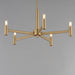 Maxim - 21365NAB - Five Light Chandelier - Emana - Natural Aged Brass