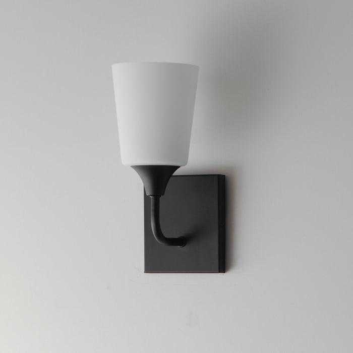 Maxim - 12881SWBK - One Light Wall Sconce - Hudson - Black