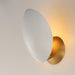 Maxim - 10821WTNAB - One Light Wall Sconce - Maris - White/Natural Aged Brass