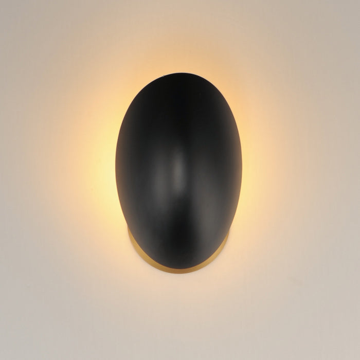 Maxim - 10821BKNAB - One Light Wall Sconce - Maris - Black / Natural Aged Brass