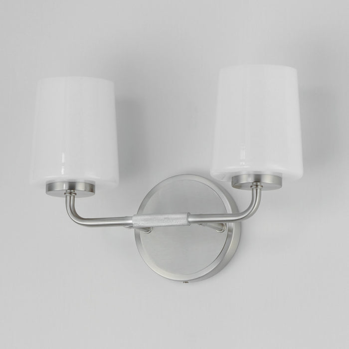 Maxim - 12692WTSN - Two Light Bath Vanity - Durham - Satin Nickel