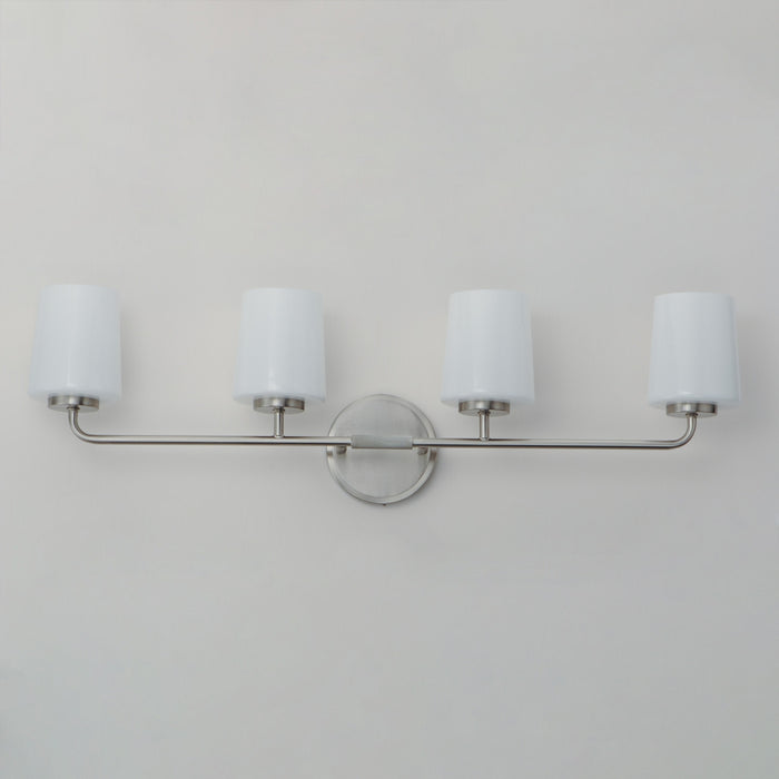 Maxim - 12694WTSN - Four Light Bath Vanity - Durham - Satin Nickel
