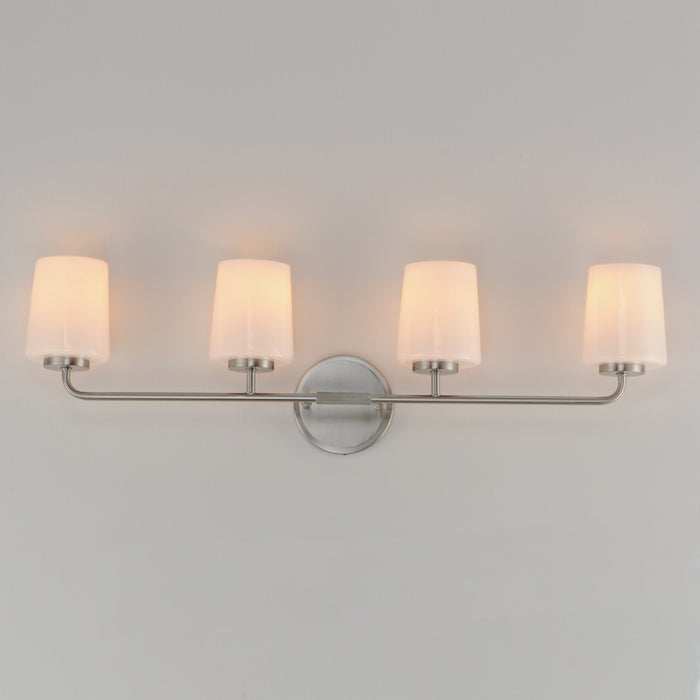 Maxim - 12694WTSN - Four Light Bath Vanity - Durham - Satin Nickel