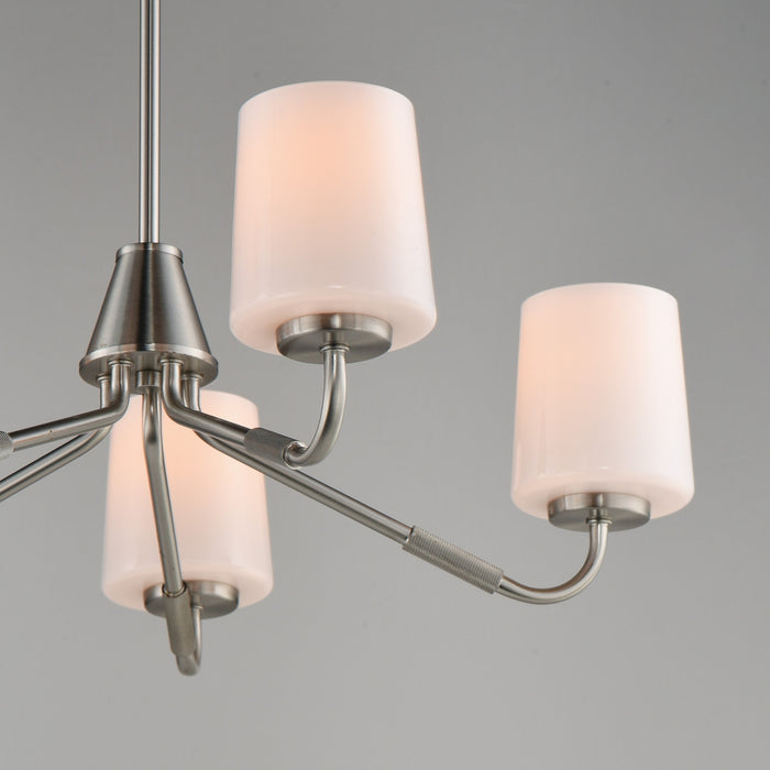 Maxim - 12696WTSN - Five Light Chandelier - Durham - Satin Nickel