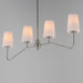 Maxim - 12697WTSN - Four Light Linear Chandelier - Durham - Satin Nickel