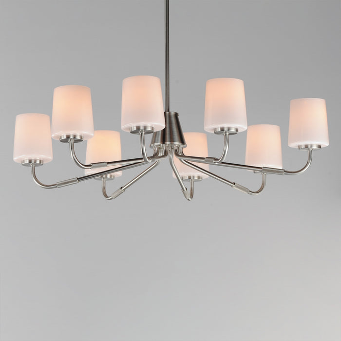 Maxim - 12698WTSN - Eight Light Chandelier - Durham - Satin Nickel
