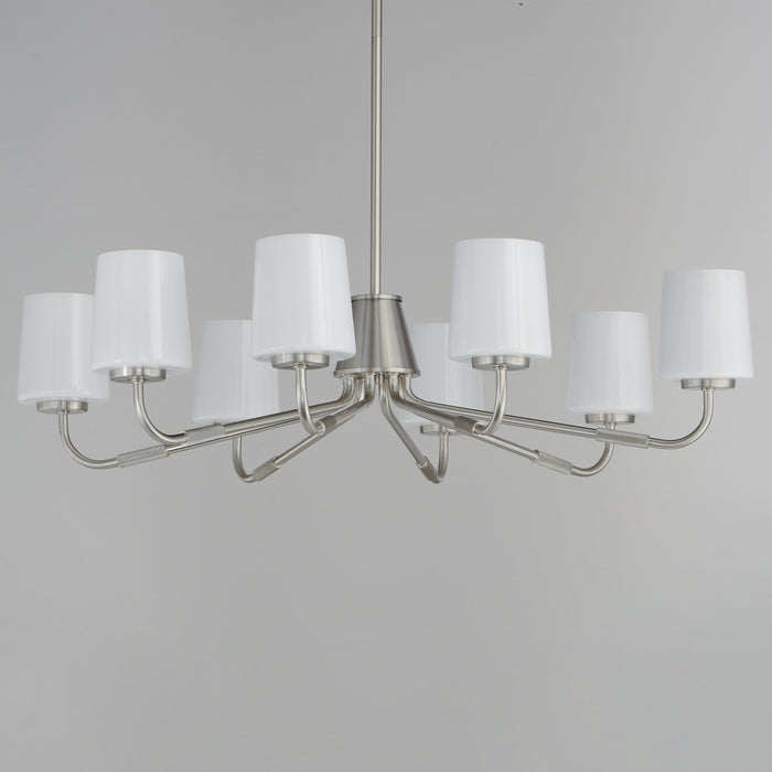 Maxim - 12698WTSN - Eight Light Chandelier - Durham - Satin Nickel