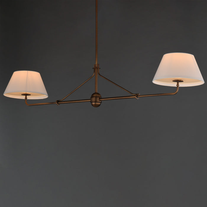 Maxim - 18412OFWBR - Two Light Pendant - Dunbridge - Weathered Brass
