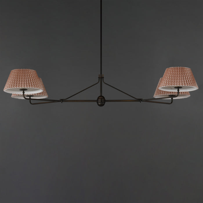 Maxim - 18414RBANB - Four Light Chandelier - Dunbridge - Antique Bronze