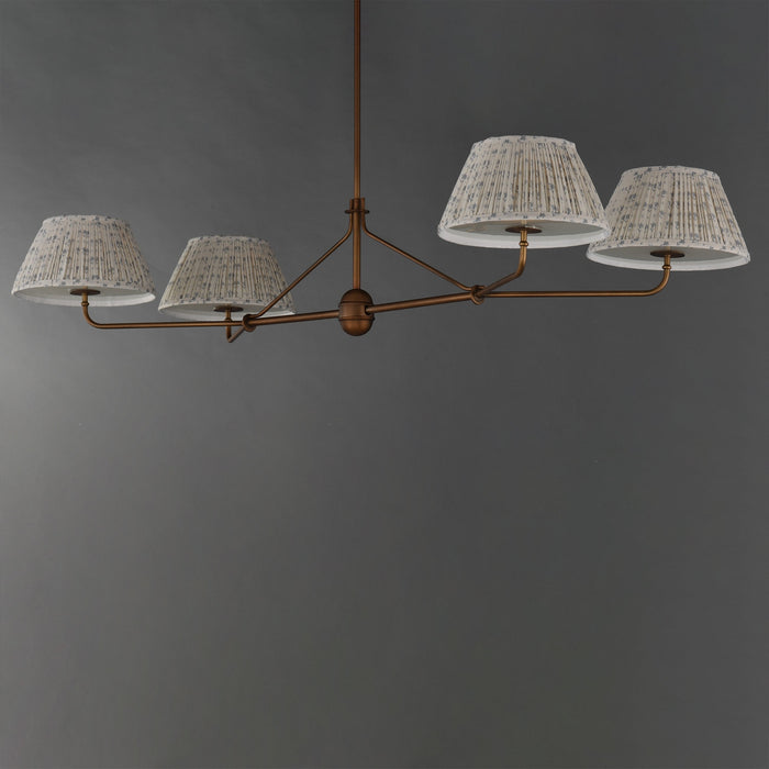 Maxim - 18414BWWBR - Four Light Chandelier - Dunbridge - Weathered Brass