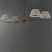 Maxim - 18414BWWBR - Four Light Chandelier - Dunbridge - Weathered Brass