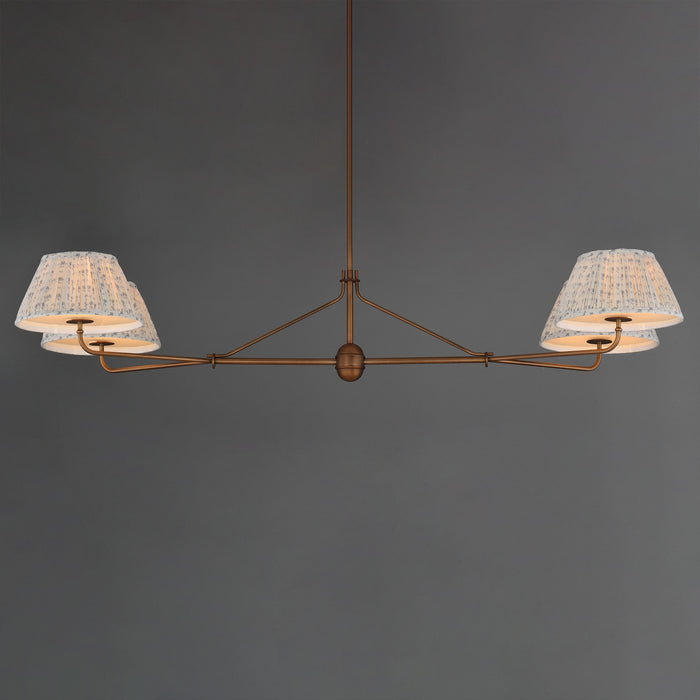 Maxim - 18414BWWBR - Four Light Chandelier - Dunbridge - Weathered Brass