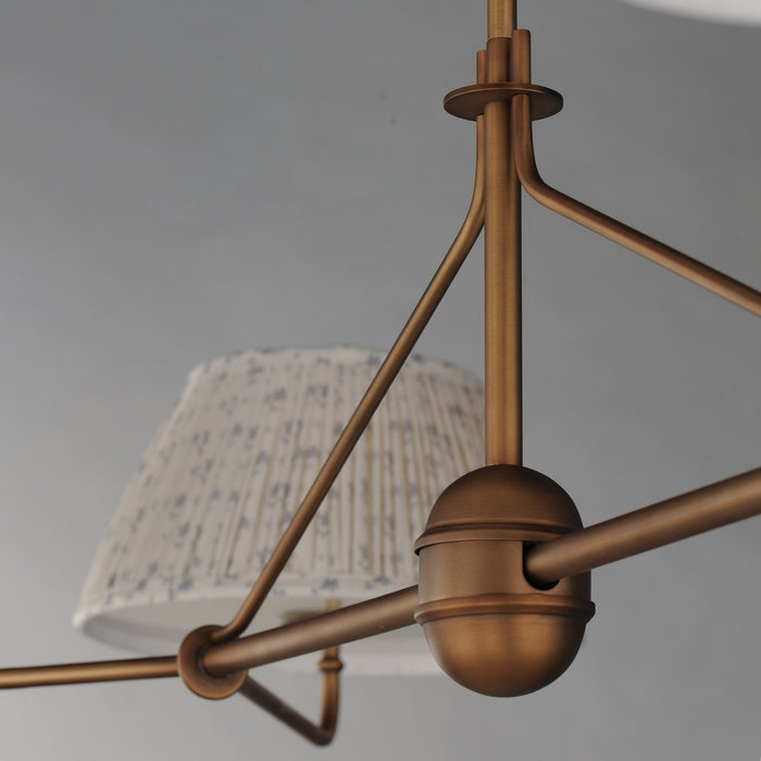 Maxim - 18414BWWBR - Four Light Chandelier - Dunbridge - Weathered Brass