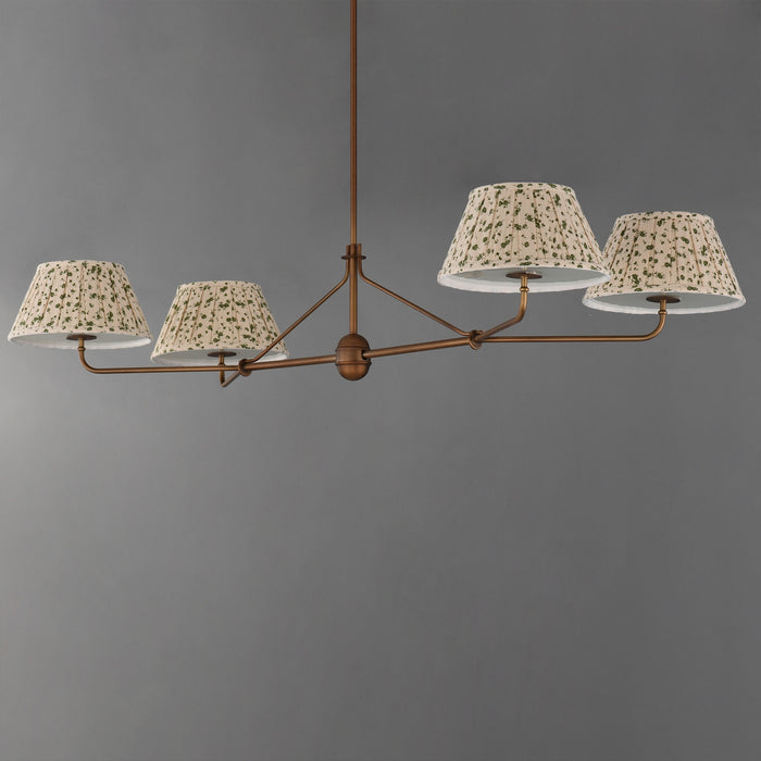 Maxim - 18414OWWBR - Four Light Chandelier - Dunbridge - Weathered Brass