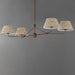 Maxim - 18414OWWBR - Four Light Chandelier - Dunbridge - Weathered Brass