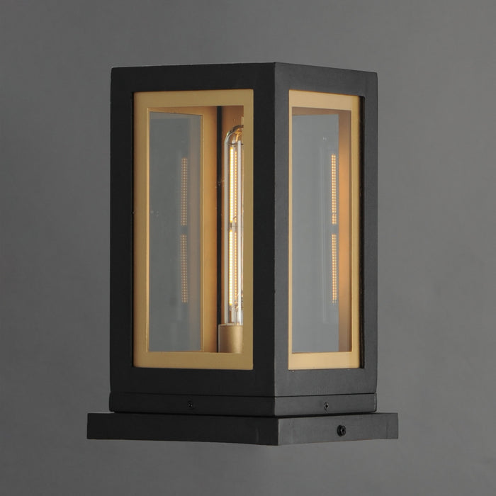 Maxim - 30050CLBKGLD - One Light Deck Lantern - Neoclass - Black / Gold