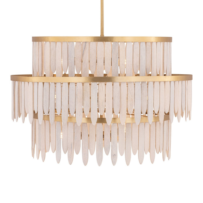Maxim - 22514WWTNAB - Ten Light Chandelier - Marimba - Weathered White