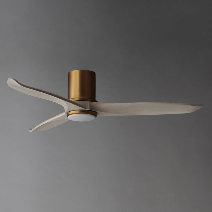 Maxim - 88830WTNABWWT - 52" Ceiling Fan - Woodwind - Natural Aged Brass