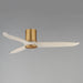 Maxim - 88830WTNABWWT - 52" Ceiling Fan - Woodwind - Natural Aged Brass