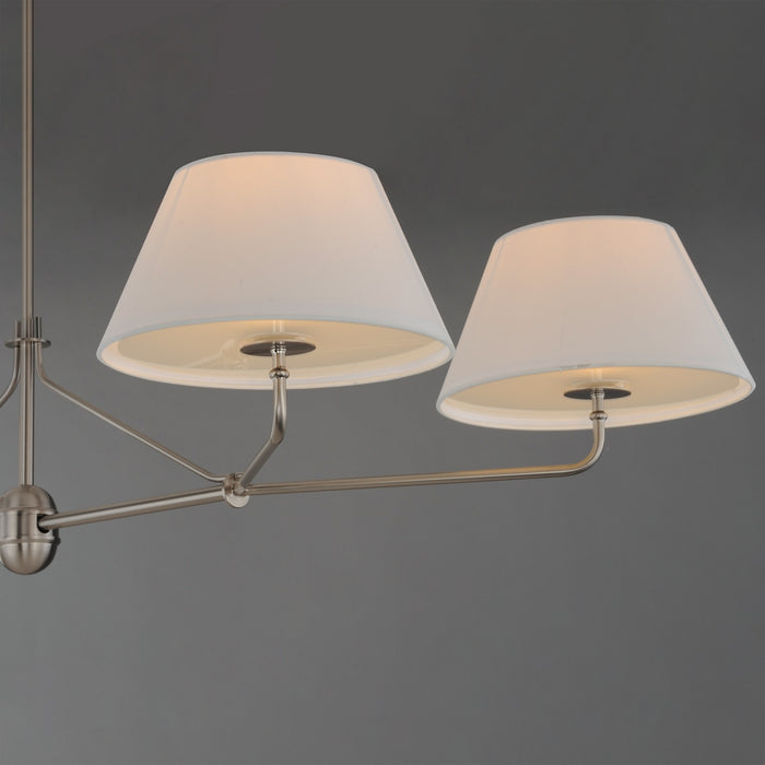 Maxim - 18414OFPN - Four Light Chandelier - Dunbridge - Polished Nickel