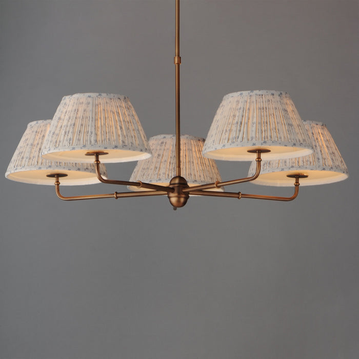 Maxim - 18415BWWBR - Five Light Chandelier - Dunbridge - Weathered Brass