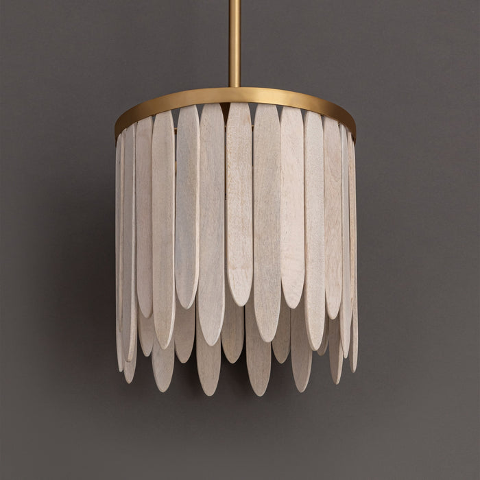 Maxim - 22511WWTNAB - One Light Pendant - Marimba - Weathered White