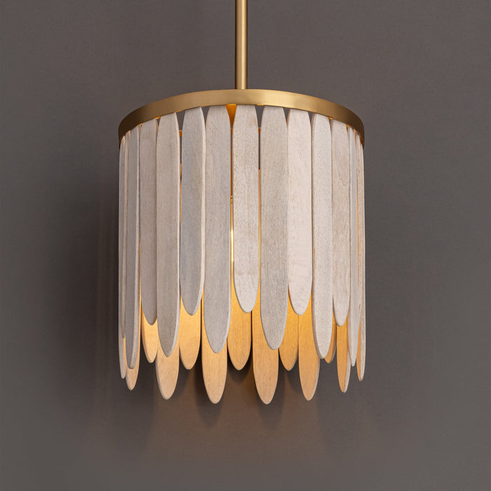 Maxim - 22511WWTNAB - One Light Pendant - Marimba - Weathered White