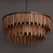 Maxim - 22513WNGM - Seven Light Pendant - Marimba - Walnut