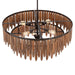 Maxim - 22513WNGM - Seven Light Pendant - Marimba - Walnut