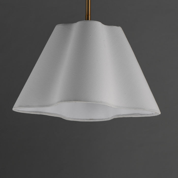 Maxim - 18101WTNAB - One Light Pendant - Saxon - Natural Aged Brass