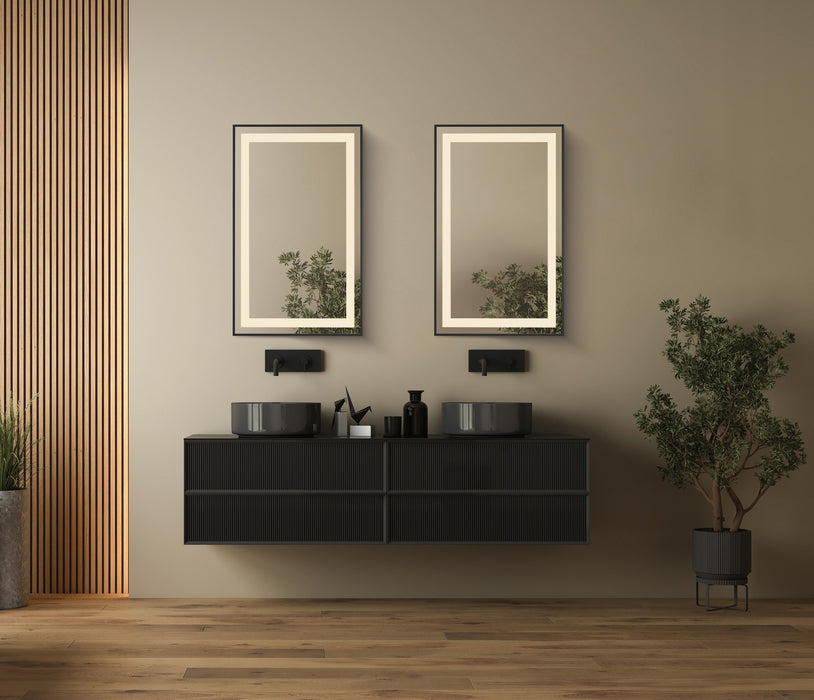 ET2 - E42092-BK - LED Mirror - Framed - Black