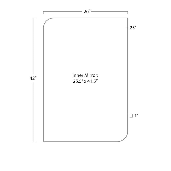 Regina Andrew - 21-1186STL - Mirror - Amara - Blackened Steel