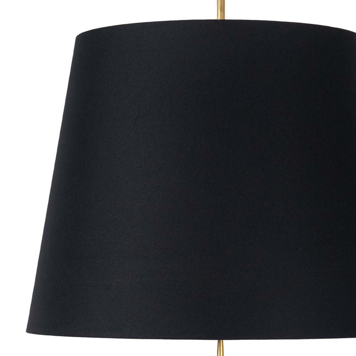 Regina Andrew - 16-1519BLK - Three Light Pendant - Clove - Antique Gold Leaf