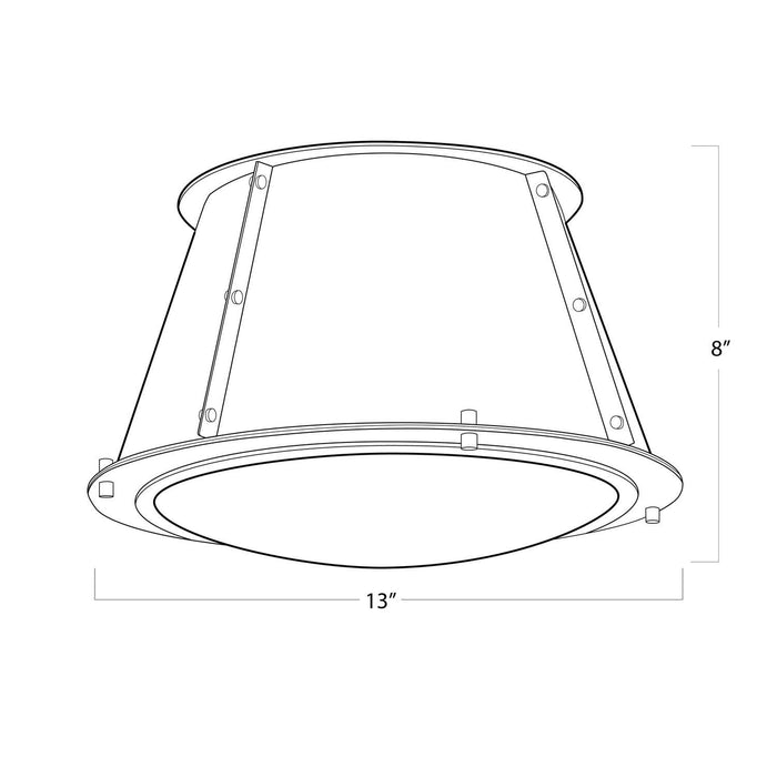 Regina Andrew - 16-1379BLUPN - One Light Flush Mount - French - Blue