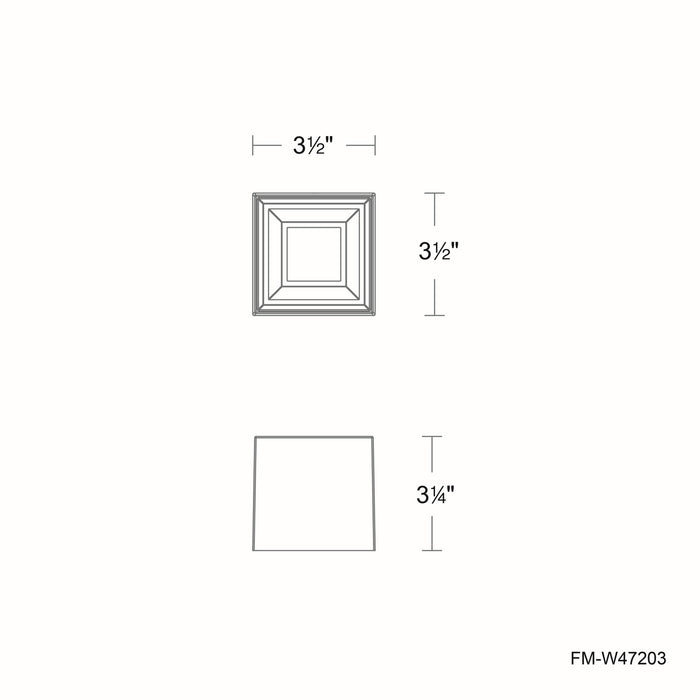 W.A.C. Lighting - FM-W47203-35-WT - LED Outdoor Flush Mount - Downtown - White